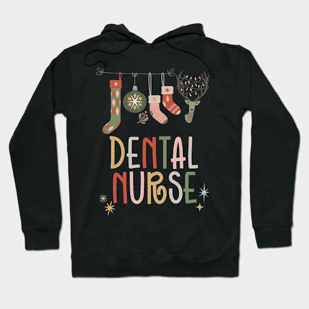 Jolly Dental Nurse Cute Christimas Nurse Hoodie by Way Down South